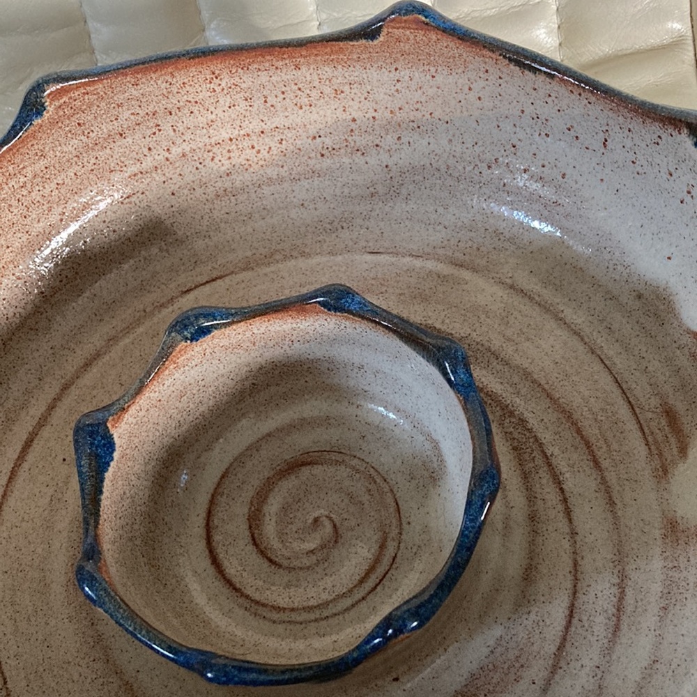 Handmade, Wheel-Thrown Stoneware Dip Bowl 🇨🇦